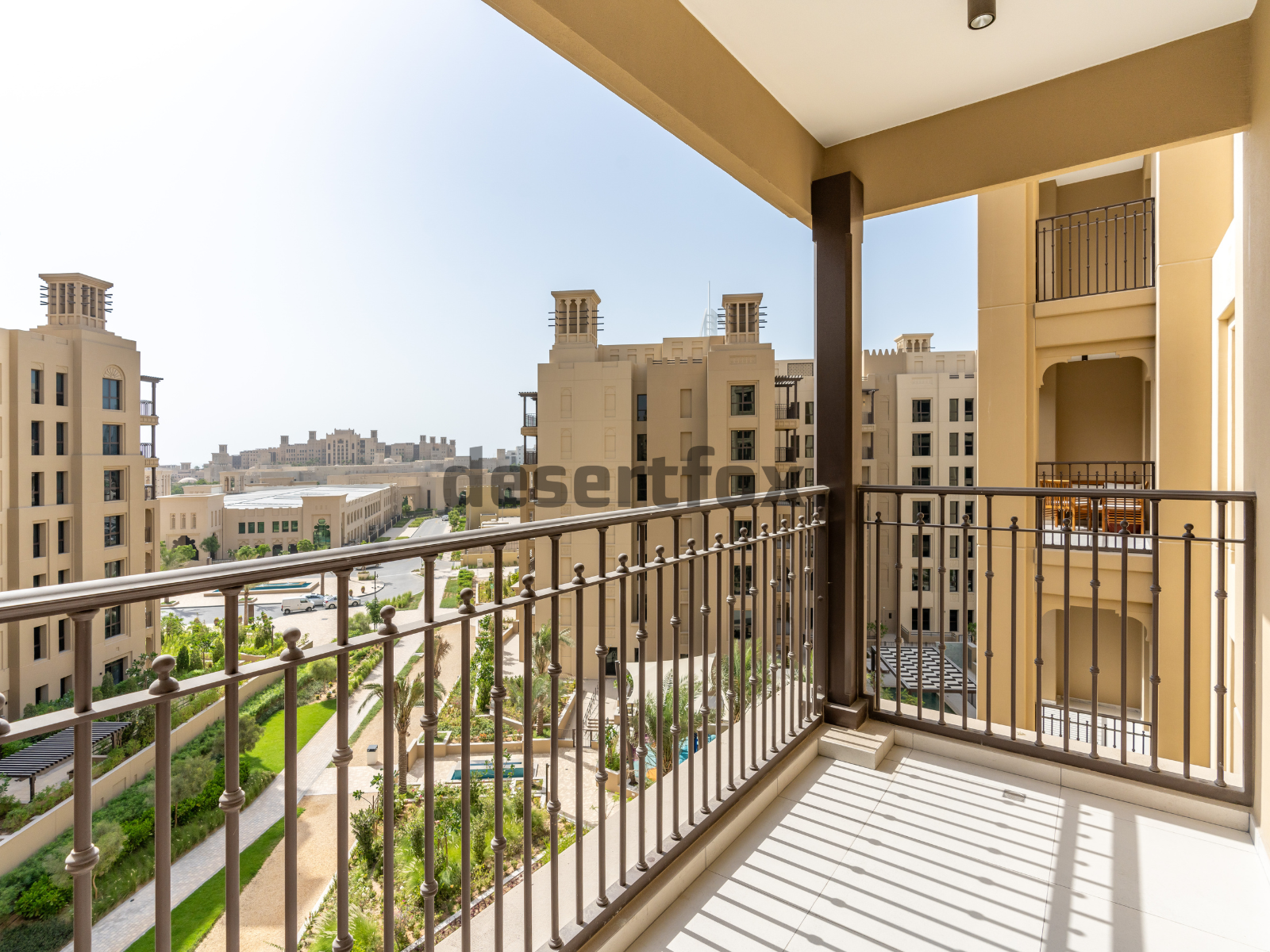 Great views of the Madinat Jumeirah Living community from your own balcony.