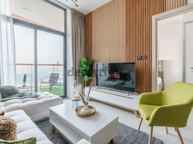 Fully furnished duplex for rent in Jaddaf with an amazing view - high floor