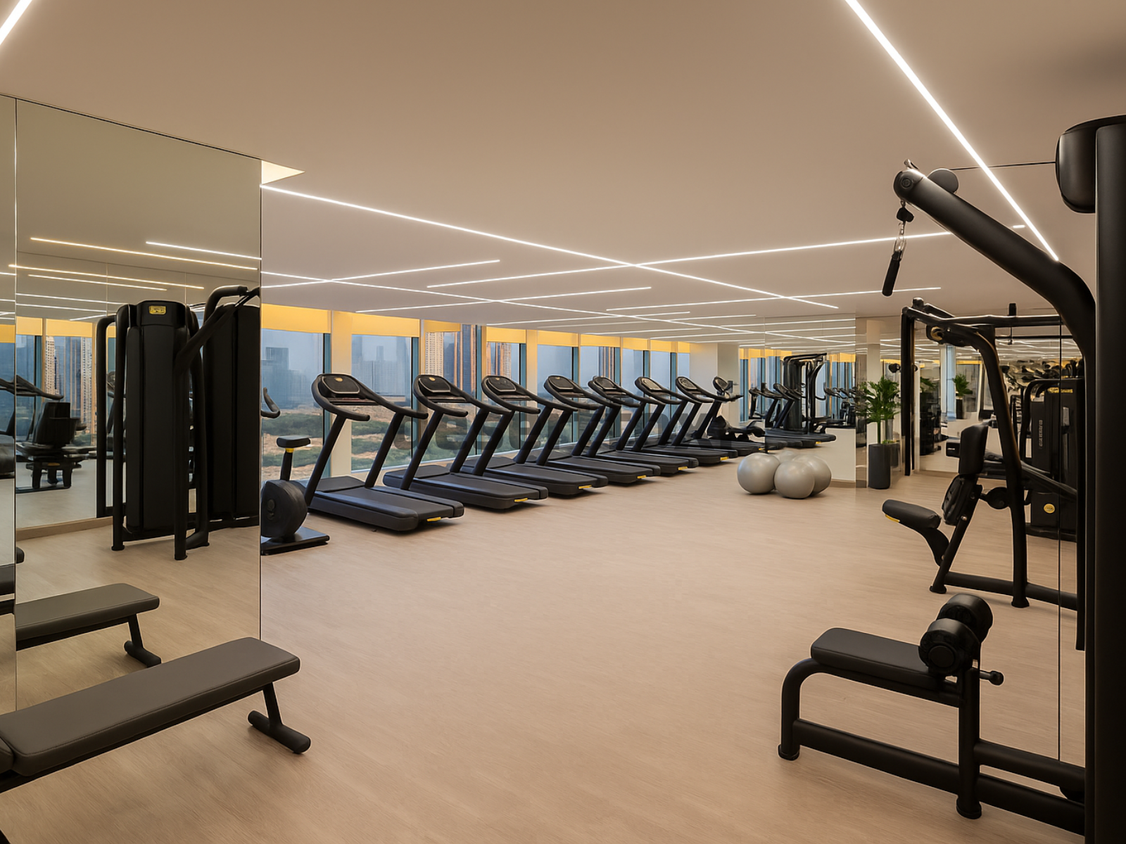 Business bay Aykon City Gym Center in Dubai by DAMAC