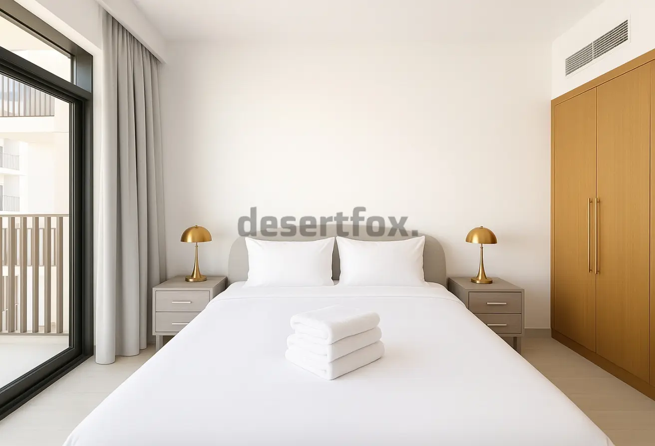 Swimming Pool view in Furjan Azizi for Rent Fully Furnished