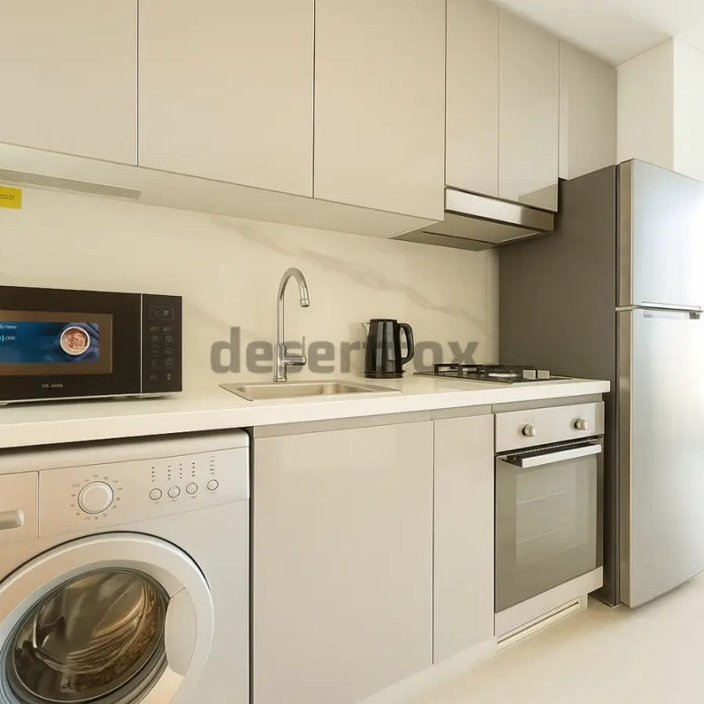 Swimming Pool view in Furjan Azizi for Rent Fully Furnished with desertfox Real Estate