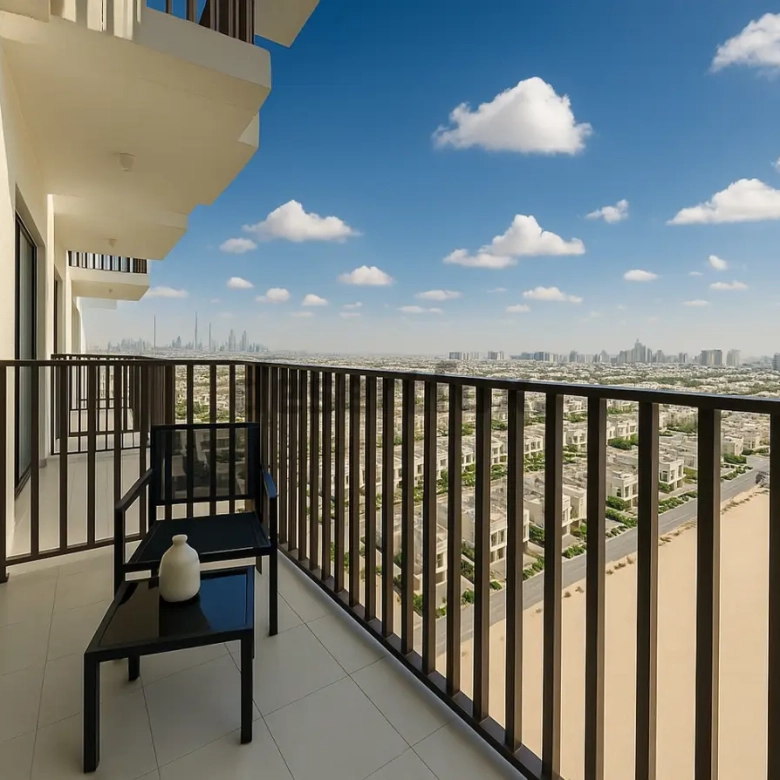 Swimming Pool view in Furjan Azizi for Rent Fully Furnished with desertfox Real Estate