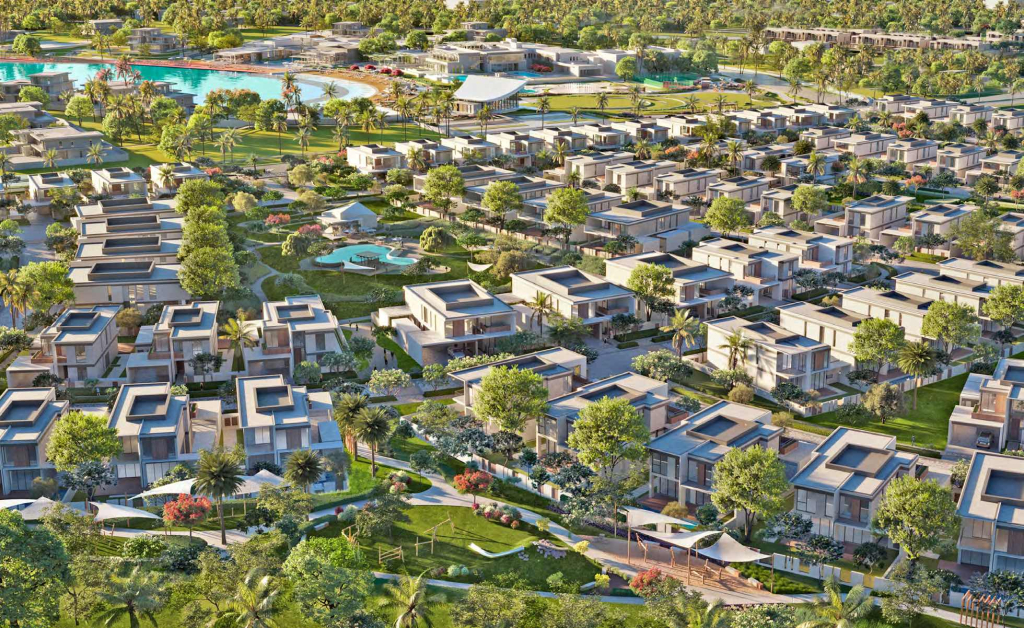 Tilal Al Ghaf offers a resort-style lifestyle with a strong focus on wellness, sustainability, and outdoor living.