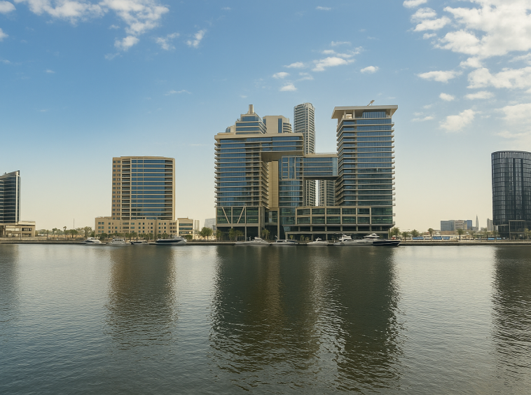 Business bay canal view from Urban Oasis in Dubai